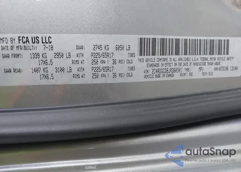 2018 Dodge Grand Caravan Sxt from USA, damaged, VIN 2C4RDGCG8JR360301